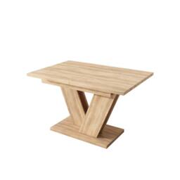 Merax 4 To 8 Seater Extendable Dining Table with V Shaped Metal Legs in Natural - thumbnail 7
