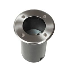 Berkfield Home Outdoor Ground Lights 12 pcs Round in Silver - thumbnail 3