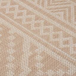 Berkfield Home Outdoor Flatweave Rug 80x150 cm Brown Stripes - Size: Medium - thumbnail 5