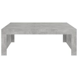 Berkfield Home Coffee Table Concrete Grey 100x100x35 cm Engineered Wood - Size: 100 x 100 x 35 cm - thumbnail 5