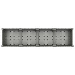 Berkfield Home Raised Bed 160x40x23 cm Polypropylene in Grey - Size: 160 x 40 x 23 cm - thumbnail 6