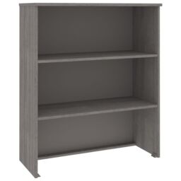 Berkfield Home Top for Highboard HAMAR Light Grey 85x35x100cm Solid Wood Pine - Size: 85 x 35 x 100 cm - thumbnail 2