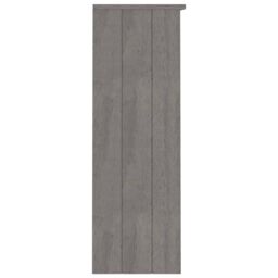 Berkfield Home Top for Highboard HAMAR Light Grey 85x35x100cm Solid Wood Pine - Size: 85 x 35 x 100 cm - thumbnail 4