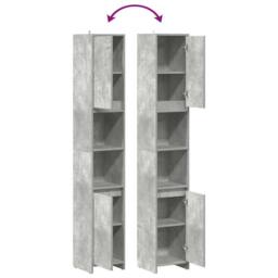 Berkfield Home Bathroom Cabinet Concrete Grey 30x30x183.5 cm Engineered Wood - thumbnail 8