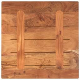 Berkfield Home Table Top 50x50x2.5 cm Square Solid Wood Acacia in Brown - thumbnail 5