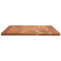 Berkfield Home Table Top 50x50x2.5 cm Square Solid Wood Acacia in Brown - thumbnail 4