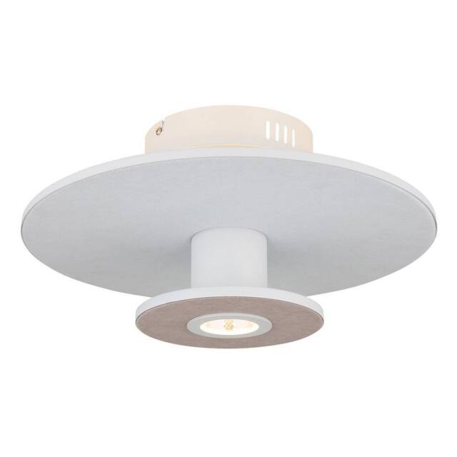 Netlighting Carter Integrated LED Semi Flush Ceiling Light White Matt LED 3000K - image 1