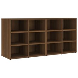 Berkfield Home Shoe Cabinets 2 pcs Brown Oak 52.5x30x50 cm - thumbnail 2
