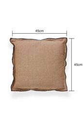 BHS Pierre Cushion in Natural - Size: 45 cm x 45 cm - thumbnail 5