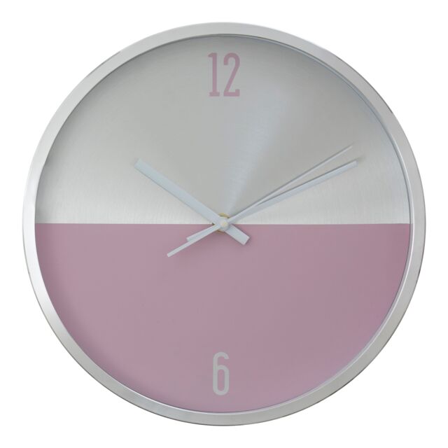 Orsina Elko Circular Wall Clock in Silver - image 1