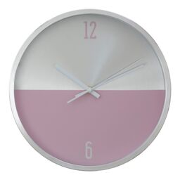 Orsina Elko Circular Wall Clock in Silver - thumbnail 1