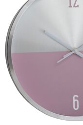 Orsina Elko Circular Wall Clock in Silver - thumbnail 3