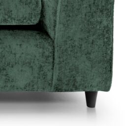 Abakus Direct Harriet Crushed Chenille 3 Seater Sofa in Rifle Green - thumbnail 6