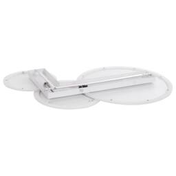 Wyld and Coco Ceiling Lamp - Round White Acrylic Shade Dimmable LED - thumbnail 6