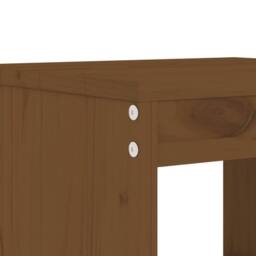 Berkfield Home Beautiful Bar Stools 2 pcs Honey Brown 40x36x75 cm Solid Wood Pine - Size: 40 x 36 x 75 cm - thumbnail 7