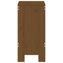 Berkfield Home Beautiful Bar Stools 2 pcs Honey Brown 40x36x75 cm Solid Wood Pine - Size: 40 x 36 x 75 cm - thumbnail 5