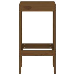 Berkfield Home Beautiful Bar Stools 2 pcs Honey Brown 40x36x75 cm Solid Wood Pine - Size: 40 x 36 x 75 cm - thumbnail 4