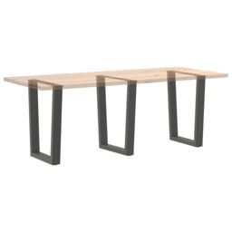Berkfield Home Dining Table Legs V-Shape 3 pcs Anthracite 70x(72-73.3) cm Steel - thumbnail 8