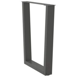 Berkfield Home Dining Table Legs V-Shape 3 pcs Anthracite 70x(72-73.3) cm Steel - thumbnail 4