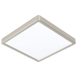 Loops Wall / Ceiling Light Satin Nickel 285mm Square Surface Mounted 20W LED 3000K in Metallics - thumbnail 1