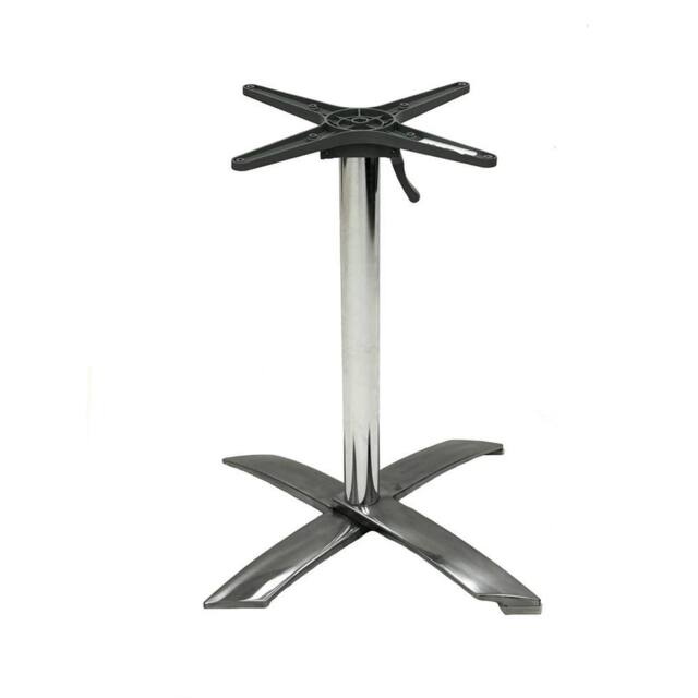 Nordara Aluminium Flip Top Table Base, Cafe Bistro Table Bases in Silver - image 1
