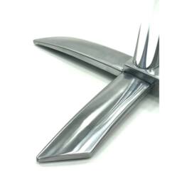 Nordara Aluminium Flip Top Table Base, Cafe Bistro Table Bases in Silver - thumbnail 4
