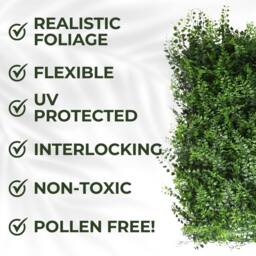 Ark Mat Fern Artificial Plant Wall Panel 50x50cm - Indoor & Outdoor in Green - Size: 50x50 cm - thumbnail 3
