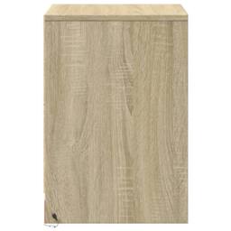 Berkfield Home Stylish Bedside Cabinets with LED Lights 2 pcs Sonoma Oak Enginee in Light Oak - thumbnail 7