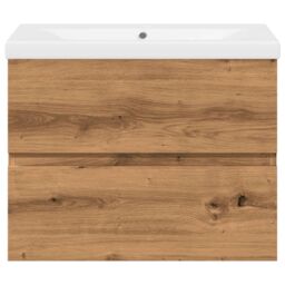 Berkfield Home Sink Cabinet with Built-in Basin Artisan Oak 61x39.5x49 cm in Brown - thumbnail 5