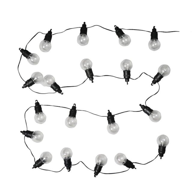 ValueLights Festoon 30 Set Black Outdoor String Festoon Light - image 1