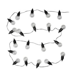 ValueLights Festoon 30 Set Black Outdoor String Festoon Light - thumbnail 1