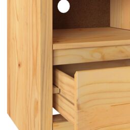 "Berkfield Home TV Cabinet ""DRAMMEN"" 99x43x55 cm Solid Wood Pine in Brown - Size: 99 x 43 x 55 cm" - thumbnail 9