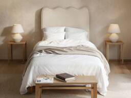 Flair Ellis Single Bed with Cloud Headboard in Beige - thumbnail 2
