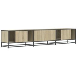 Berkfield Home TV Cabinet Sonoma Oak 210x35x41 cm Engineered Wood in Brown - Size: 210 x 35 x 41 cm - thumbnail 6