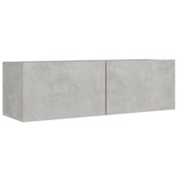 Berkfield Home 8 Piece TV Cabinet Set Concrete Grey Engineered Wood - thumbnail 5
