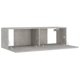 Berkfield Home 8 Piece TV Cabinet Set Concrete Grey Engineered Wood - thumbnail 6