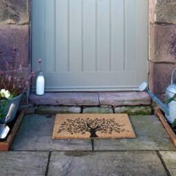 Artsy Mats Tree of Life Doormat - Regular 60x40cm in Black - Size: 40 cm x 60 cm - thumbnail 4