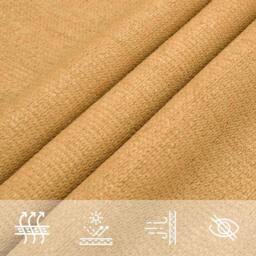 Berkfield Home Sunshade Sail 160 g/m¬≤ Triangular Sand 4x5x6.8 m HDPE in Brown - thumbnail 8