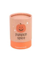 KDMD Pumpkin Spice Candle with Jack-o'-Lantern Design -, 25H Burn in Orange - thumbnail 3