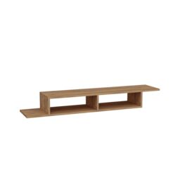 Destina Home Floating TV Stand with Shelves Eldon in Light Beige - Size: 1 Pack - thumbnail 5