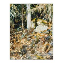 Artery8 John S Sargent Framed Wall Art Il Solitario The Hermit in the Forest - Size: A4 - thumbnail 3