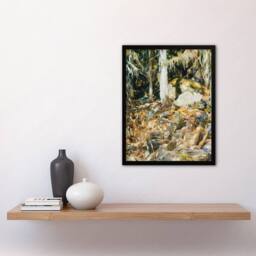 Artery8 John S Sargent Framed Wall Art Il Solitario The Hermit in the Forest - Size: A4 - thumbnail 2