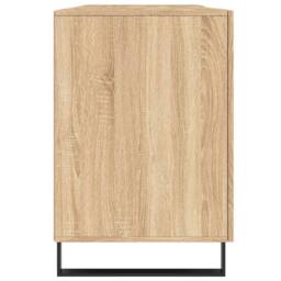 Berkfield Home Elegant Desk Sonoma Oak 140x50x75 cm Engineered Wood in Light Oak - Size: 140 x 50 x 75 cm - thumbnail 7
