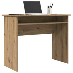 Berkfield Home Desk Artisan Oak 90x50x74 cm Engineered Wood in Brown - Size: 90 x 50 x 74 cm - thumbnail 4