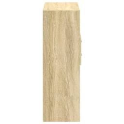 Berkfield Home Highboard Sonoma Oak 80x42.5x124 cm Engineered Wood in Light Tan - thumbnail 5