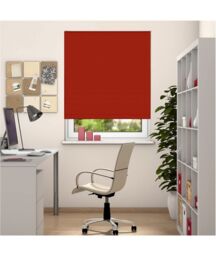 New Edge Blinds No Drill Red Thermal Blackout Roller Blind 170cm Drop - Size: 115 cm - thumbnail 2