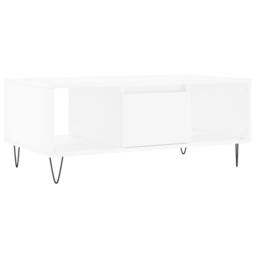 Berkfield Home Modern Coffee Table White 90x50x36.5 cm Engineered Wood - thumbnail 3