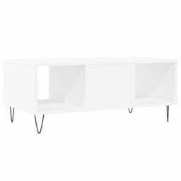 Berkfield Home Modern Coffee Table White 90x50x36.5 cm Engineered Wood - thumbnail 8