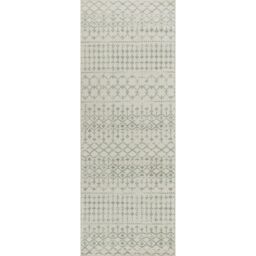 Livabliss Roma-Geometric Grey Ivory Green Living Dining Bedroom Rug - Size: 80 cm x 220 cm - thumbnail 2