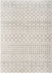 Livabliss Roma-Geometric Grey Ivory Green Living Dining Bedroom Rug - Size: 80 cm x 220 cm - thumbnail 8